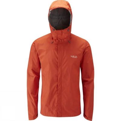 Chaquetas Rab Downpour Hombre - Naranjas - Chile JSN698371